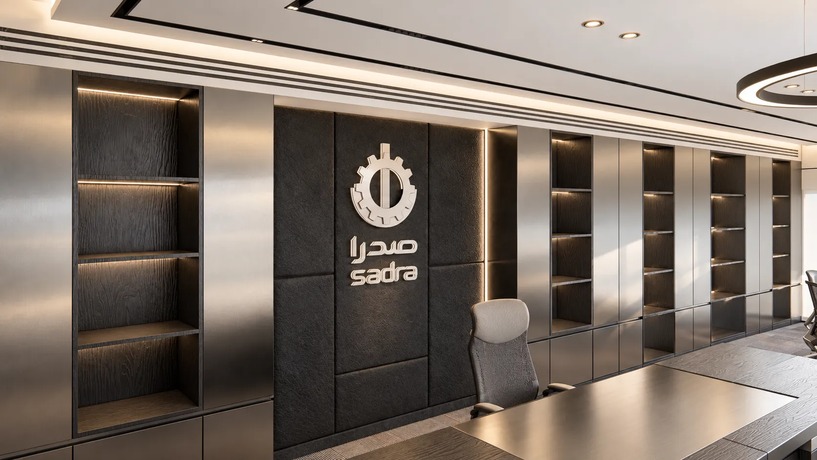 طراحی سالن تشریفات و جلسات هیئت‌مدیره صدرا